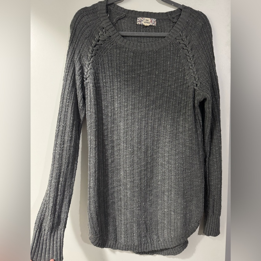 Pink Republic Charcoal Women's Sweater